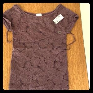 Aeropostale NWT lace overlay top XS/S